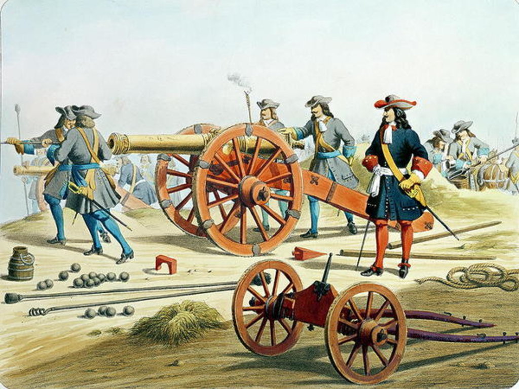 Detail of The Regiment of the King's Fusilliers in 1871 by French School