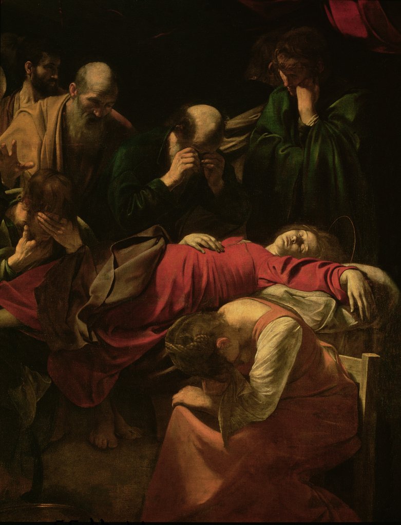Detail of The Death of the Virgin, 1605-06 by Michelangelo Merisi da Caravaggio