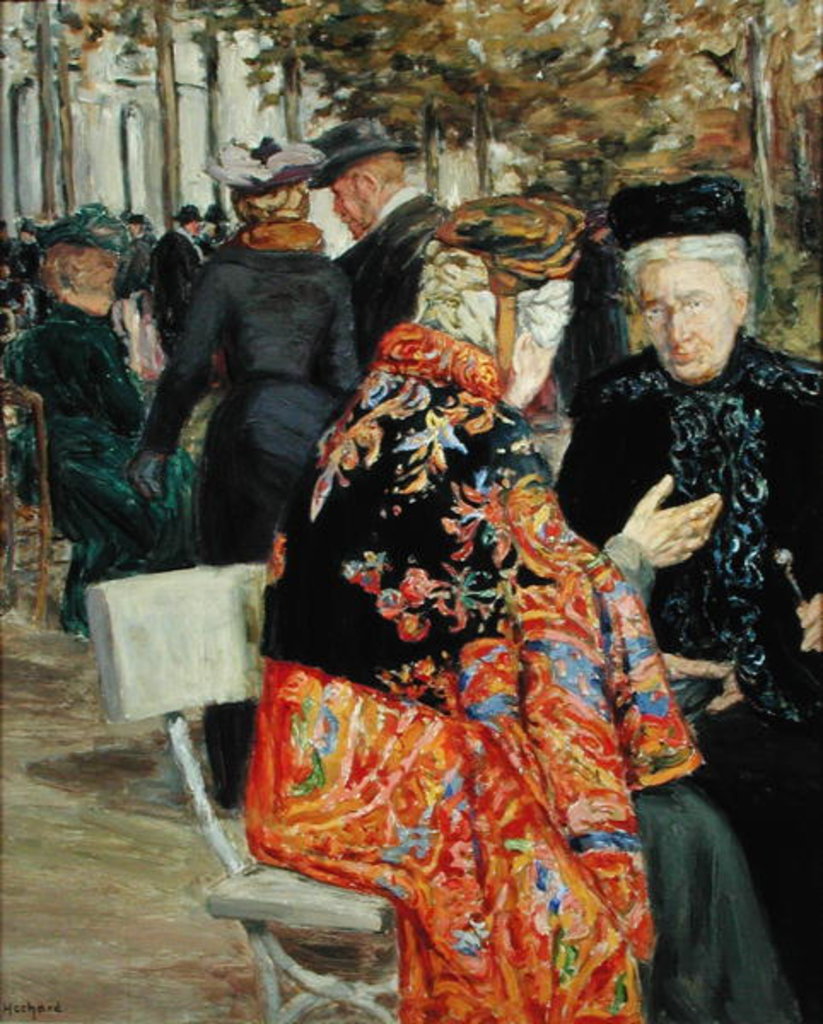 Detail of The Bourgoisie of Bygone Days by Gaston Hochard