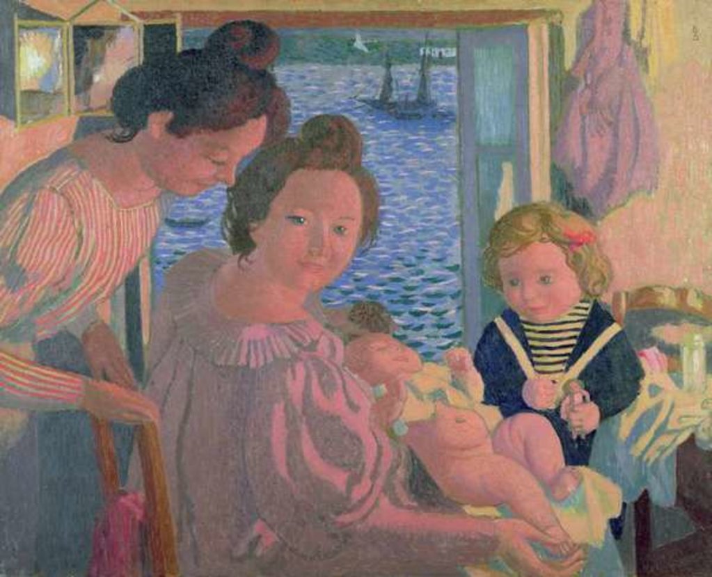 Detail of Maternity at Pouldu, Evening, c.1899 by Maurice Denis