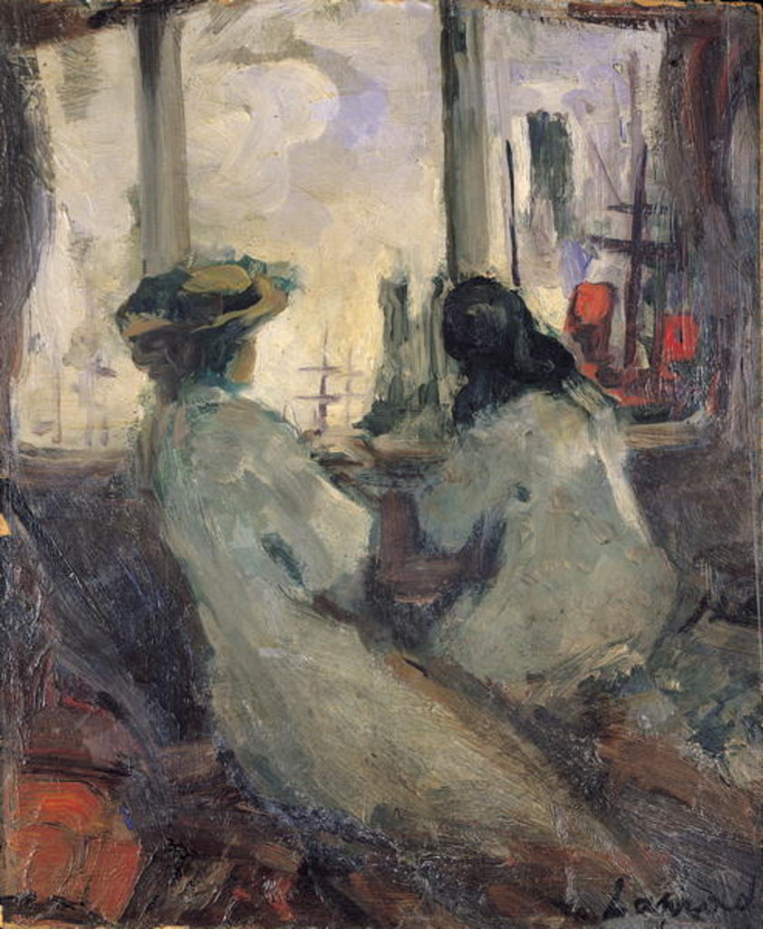 Detail of The Arrival in London by Pierre Laprade