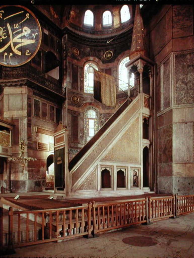 Detail of View of the minbar, 6th century by Anonymous