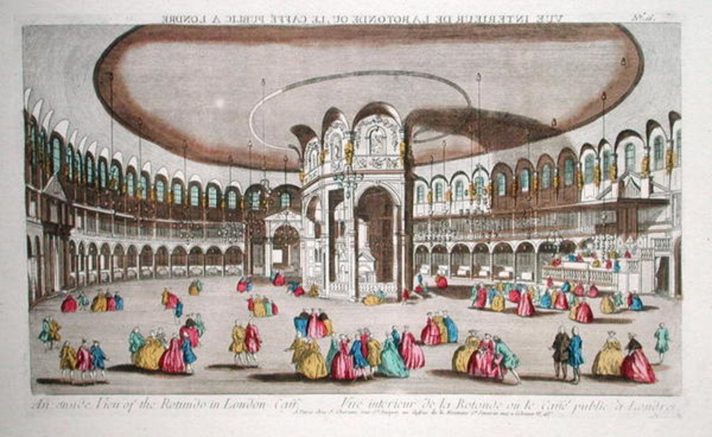 Detail of Interior of the Rotunda, Ranelagh House, London by French School