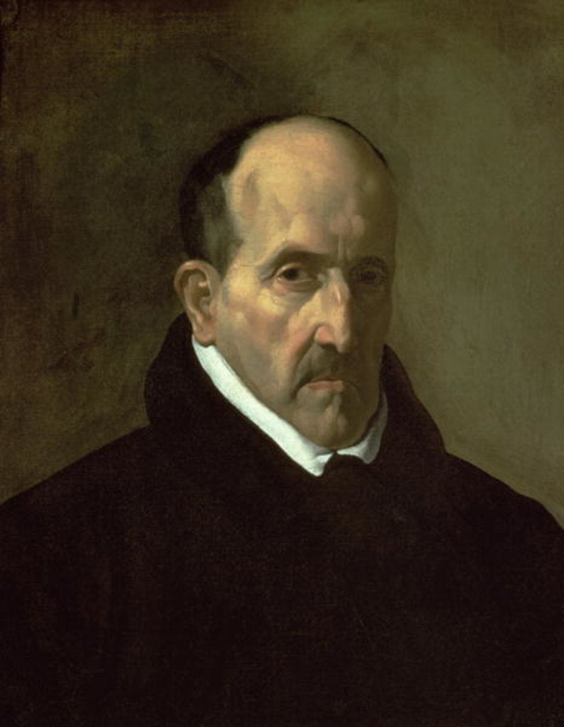 Detail of Portrait of Don Luis de Gongora y Argote 1622 by Diego Rodriguez de Silva y Velazquez