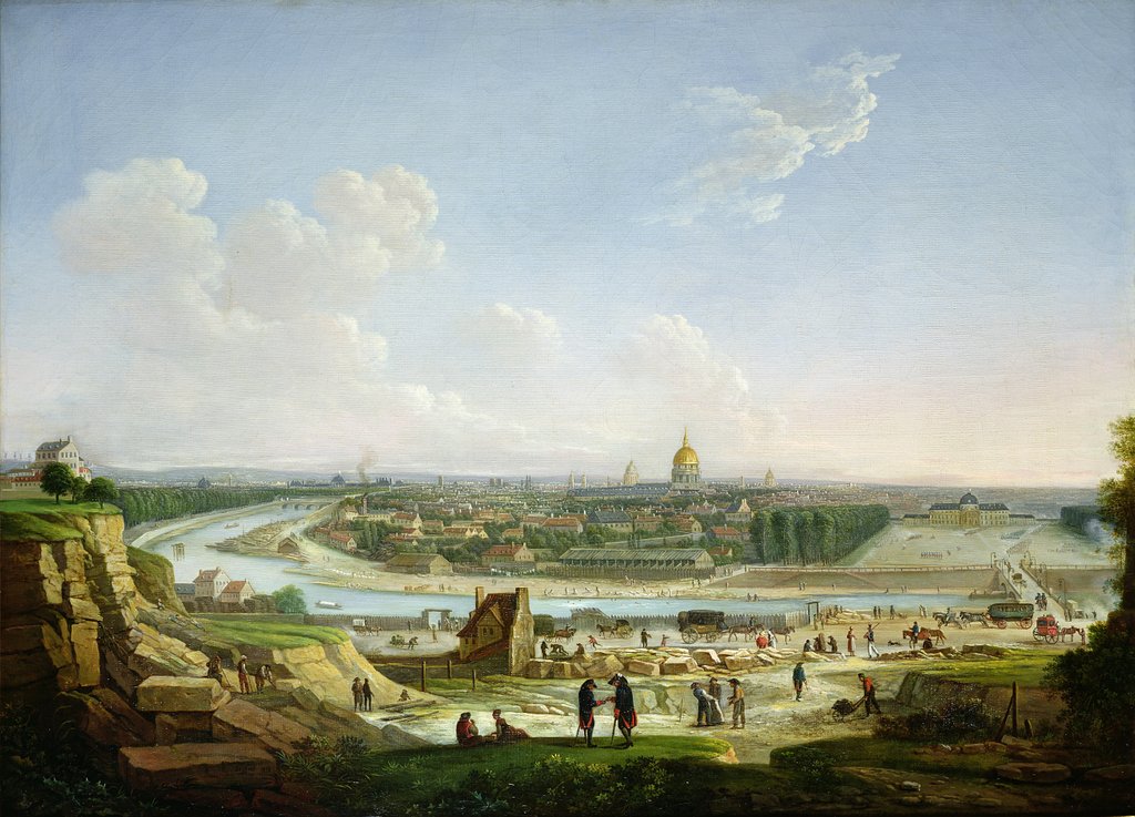 Detail of General View of Paris from the Chaillot Hill, 1818 by Seyfert