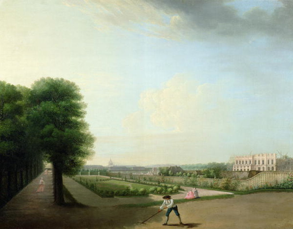 Detail of The Construction of the Place Louis XV from the Garden of the Hotel de Resnel, c.1760 by French School