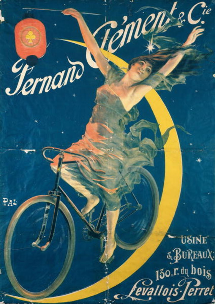 Detail of Poster advertising 'Fernand Clement' bicycles by Pal (1855-1942)