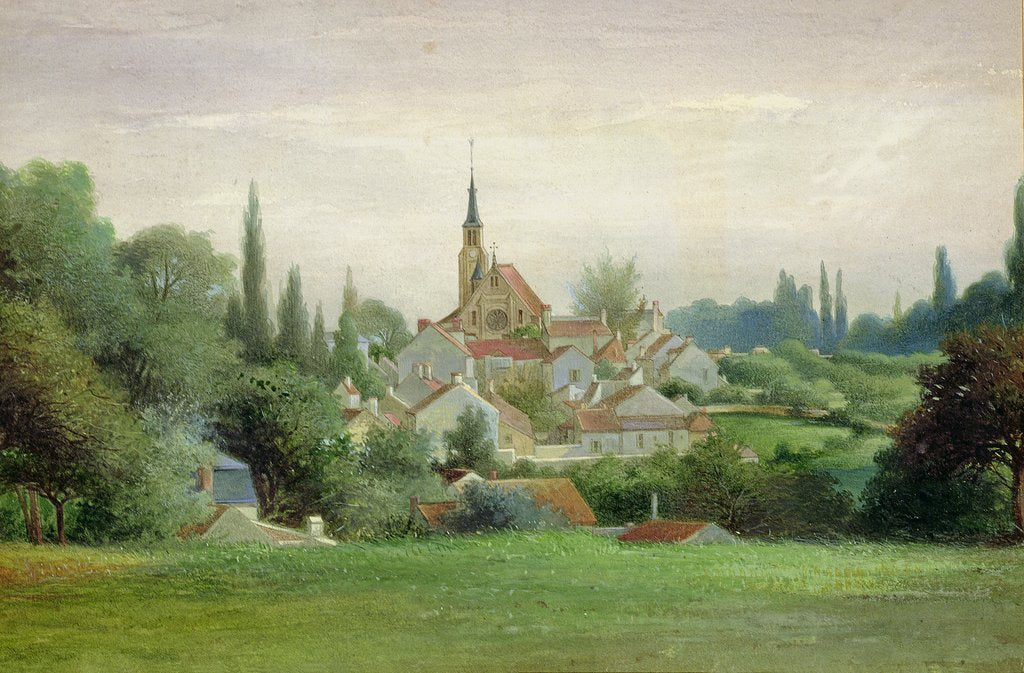 Detail of Verriere-le-Buisson, c.1880 by Eugene Bourrelier