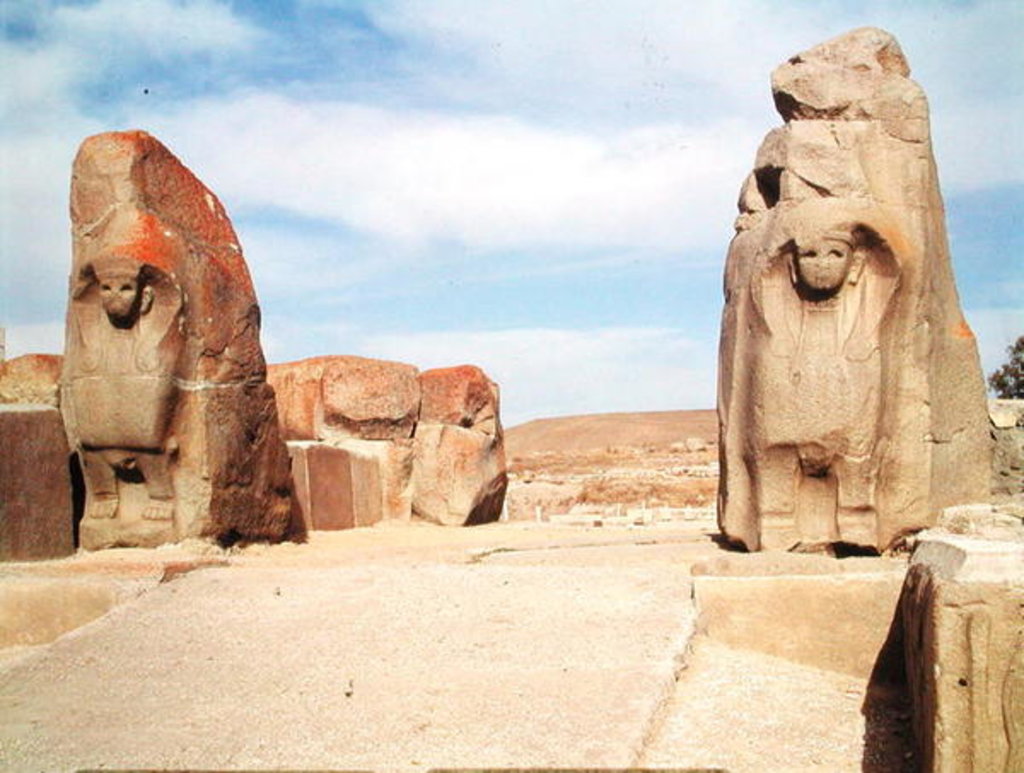 Detail of Sphinx gate, 1450-1200 BC by Hittite Hittite