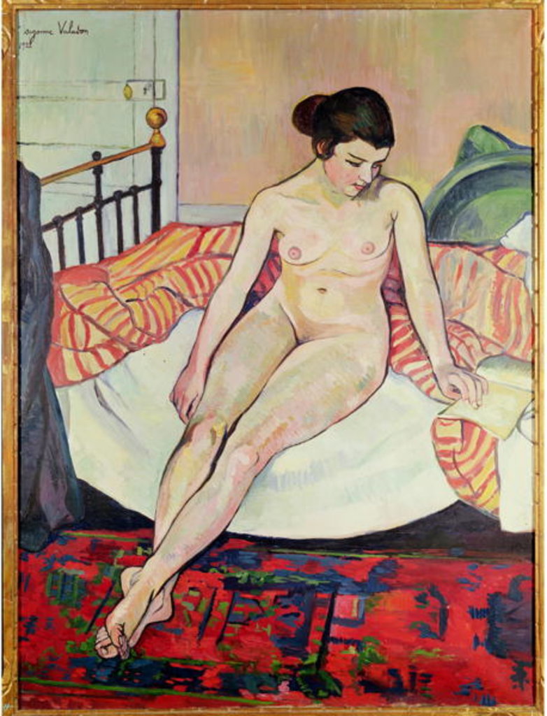 Detail of Nude with a Striped Blanket, 1922 by Marie Clementine Valadon