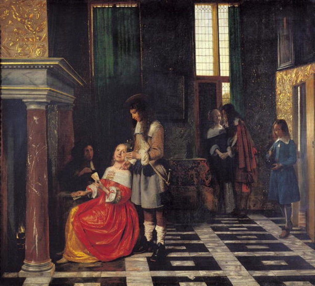 Detail of The Card Players, c.1663-65 by Pieter de Hooch