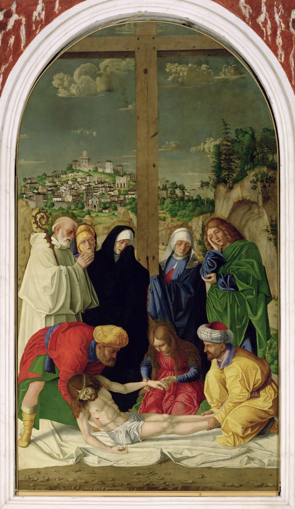 Detail of The Deposition, 1490 by Gerolamo dai Libri