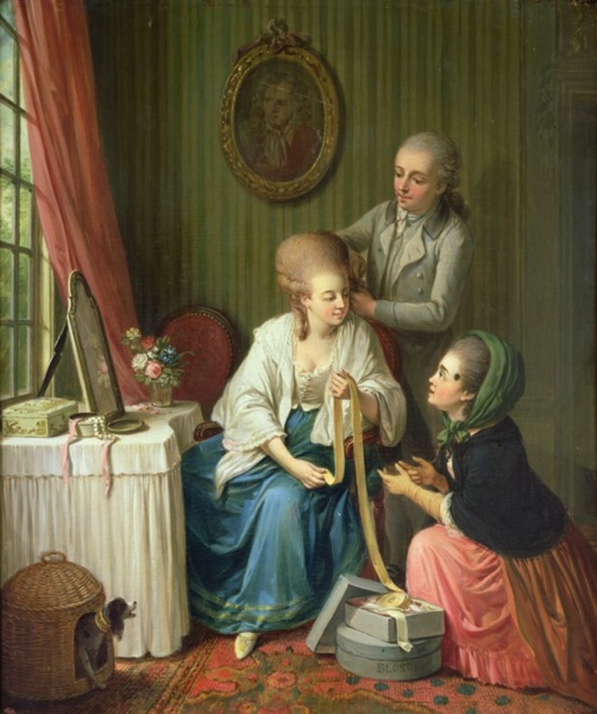 Detail of The Ribbon Seller by Sigmund Freudenberger