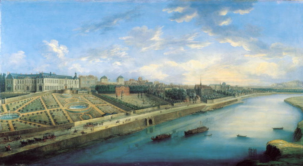 Detail of View of Passy and Chaillot from Grenelle by Charles Laurent Grevenbroeck