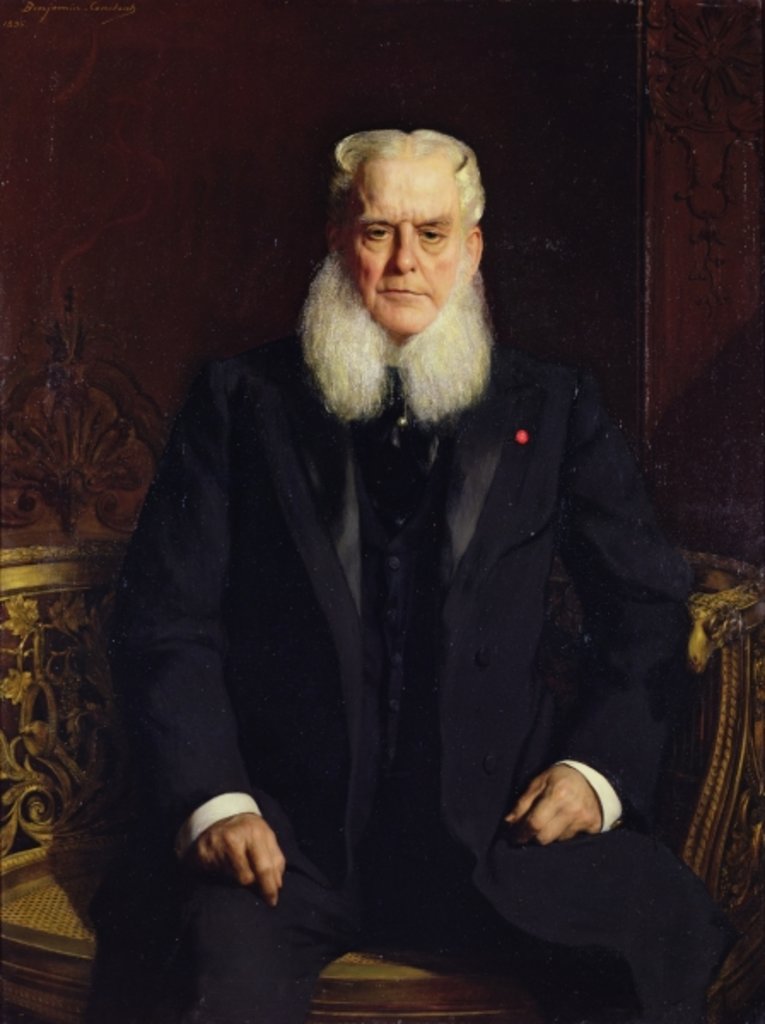 Detail of Portrait of Alfred Chauchard 1896 by Benjamin (1845-1902) Constant