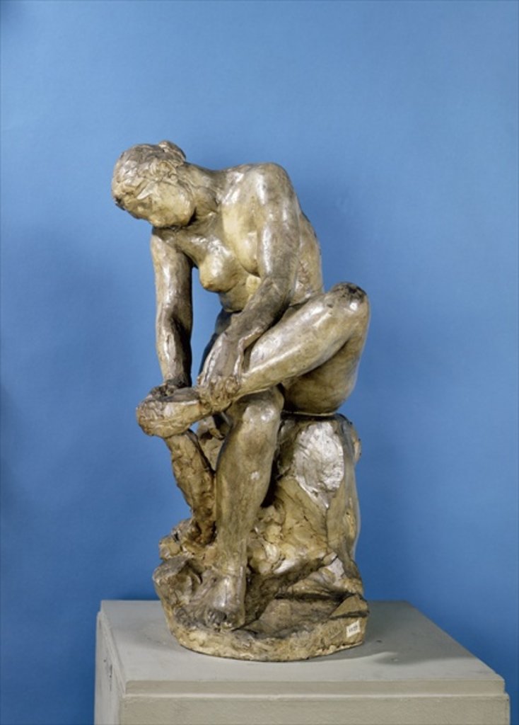 Detail of Woman Drying her Feet by Aime Jules Dalou