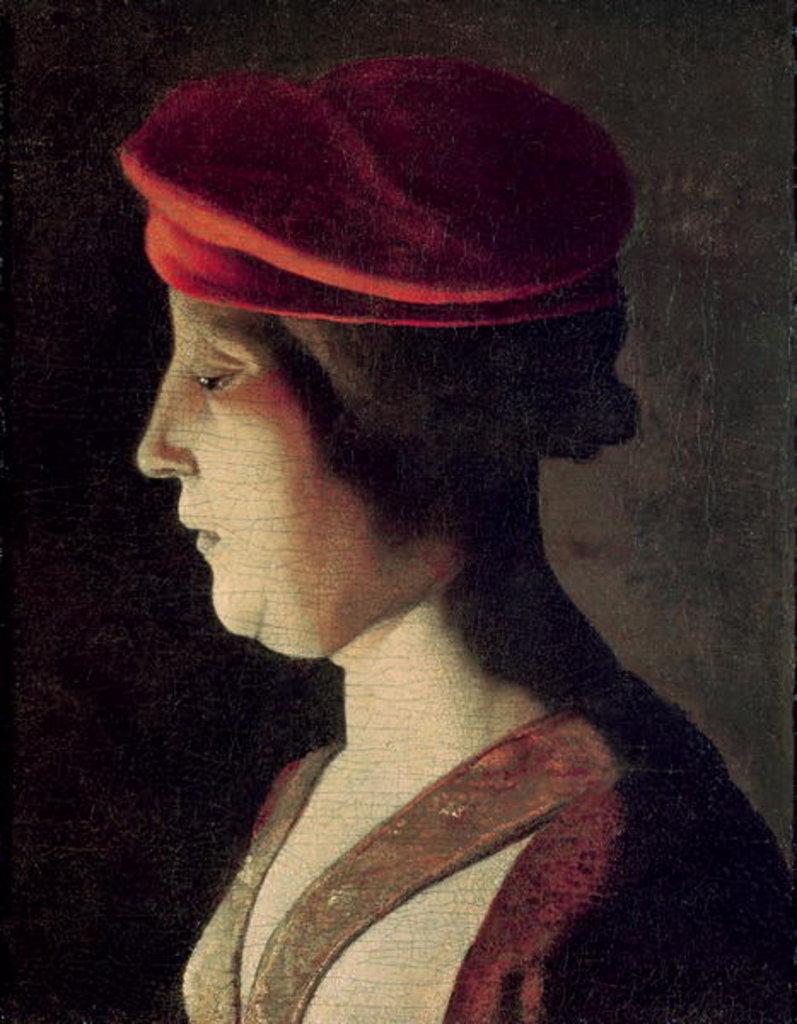 Detail of Head of a Woman by Georges de la Tour