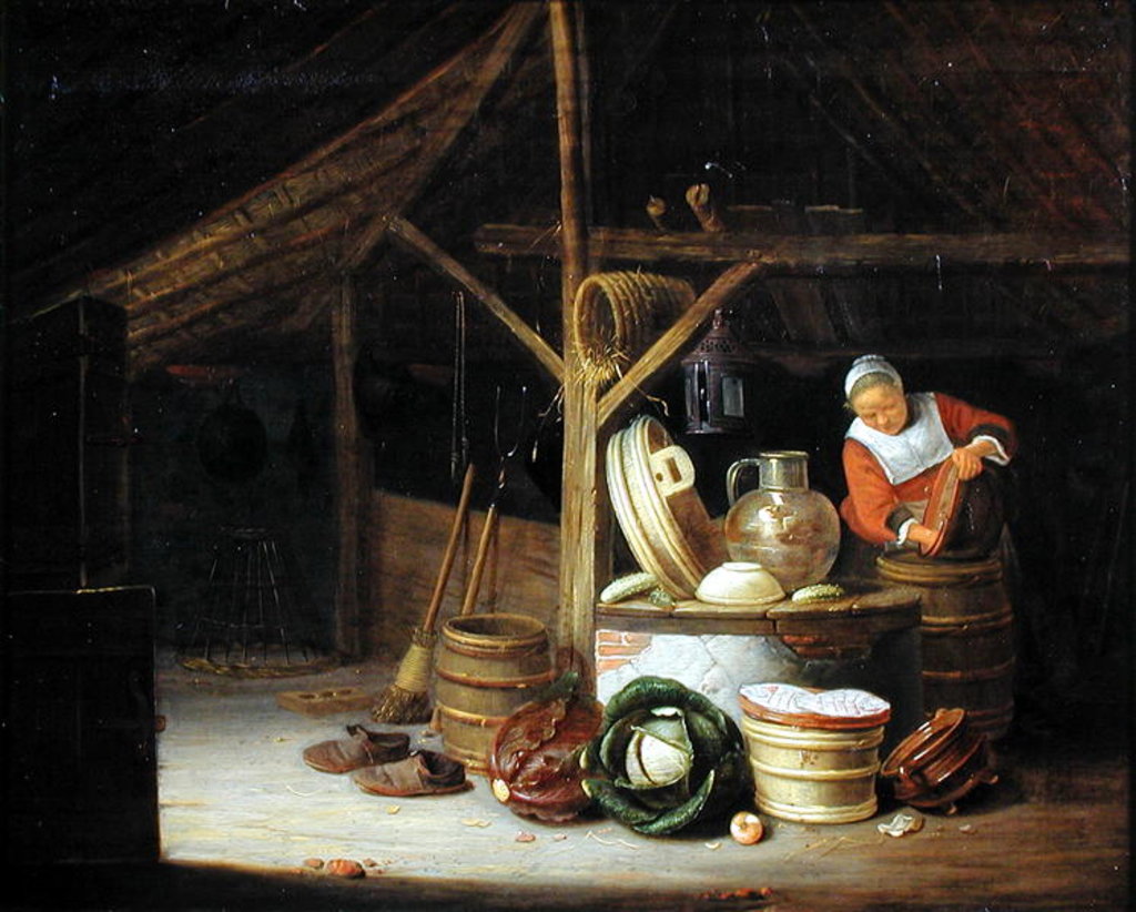Detail of Kitchen Interior by Hendrik Martensz Sorgh