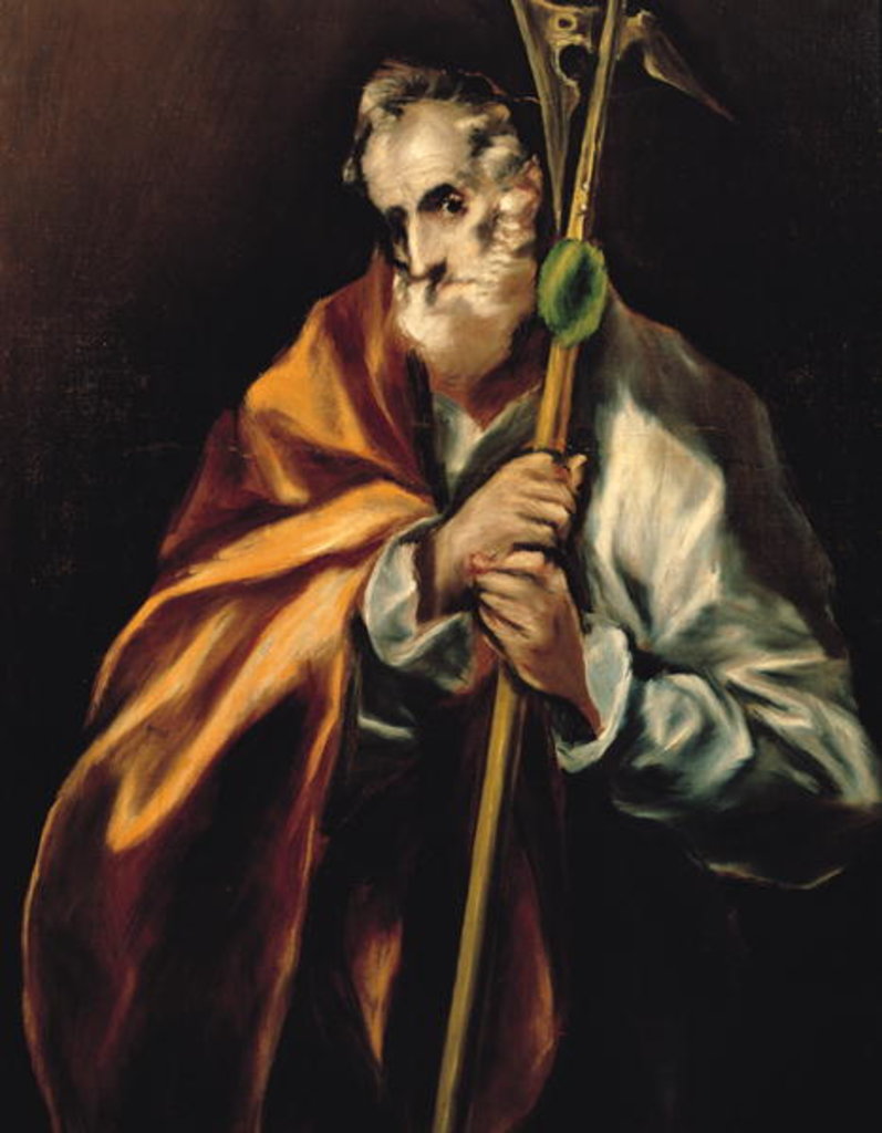 Detail of St. Jude Thaddeus, 1606 by El Greco