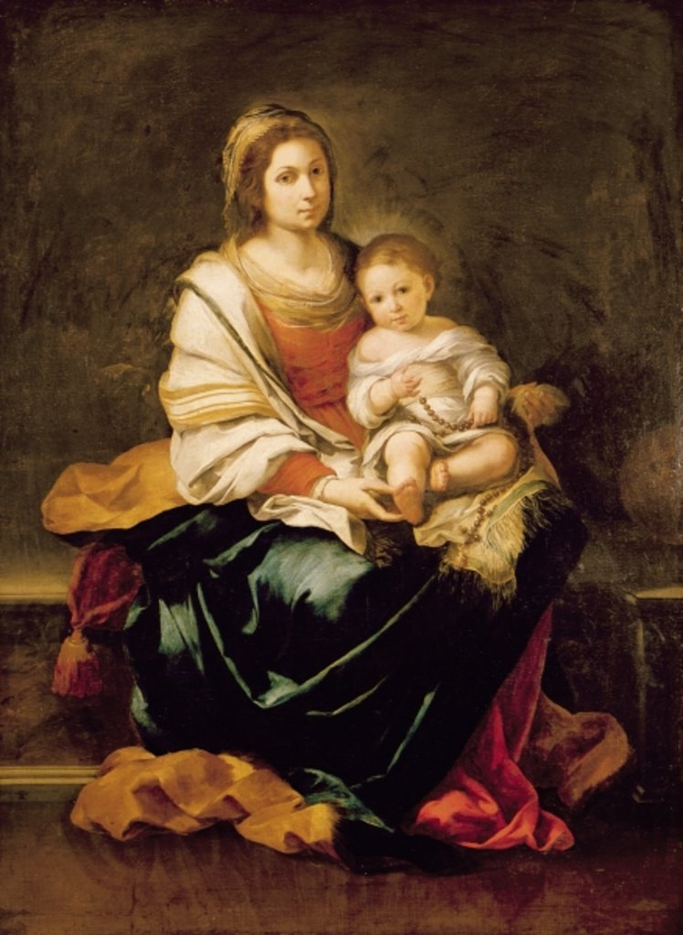 Detail of The Virgin of the Rosary by Bartolome Esteban Murillo
