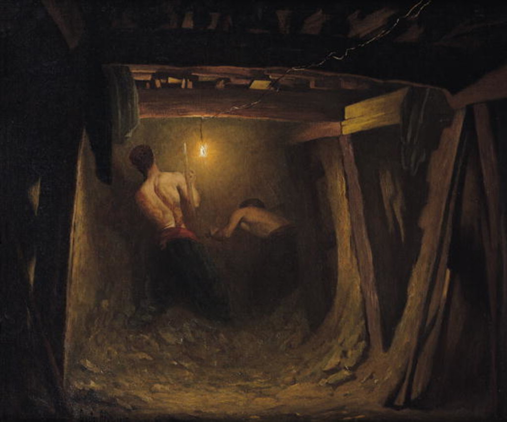 Detail of Working on the Metro under the Place de l'Etoile, 1899 by Gaston Brun