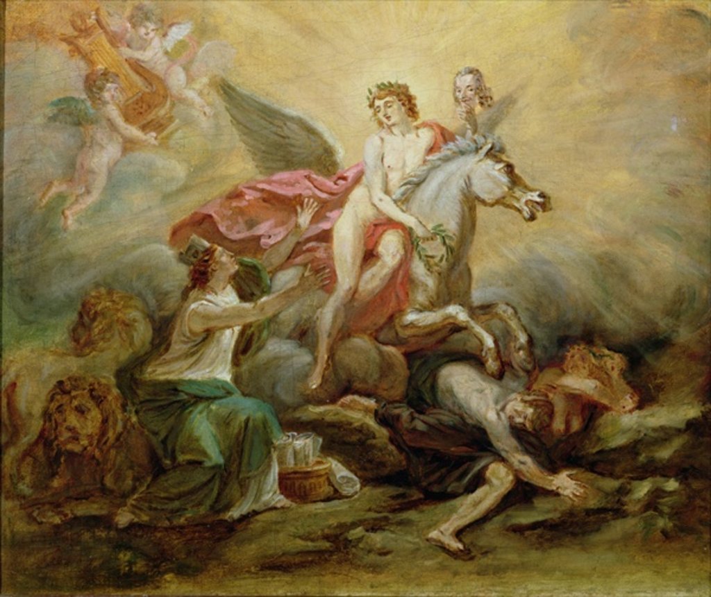 Detail of The Apotheosis of Voltaire, 1778 by Robert Guillaume Dardel