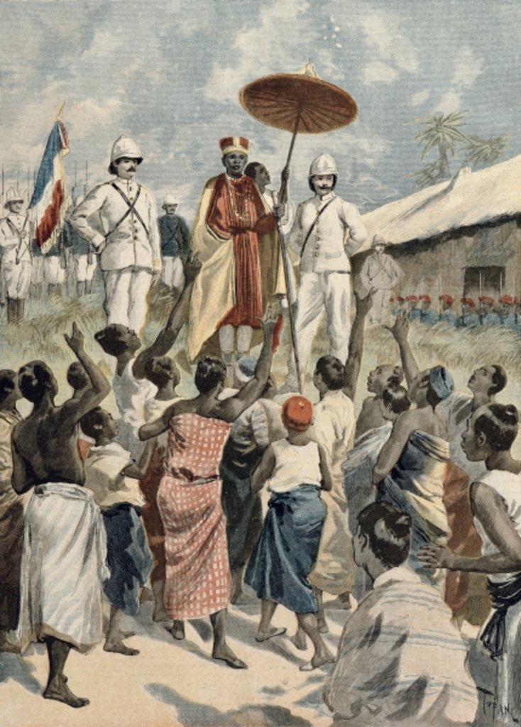 Detail of Proclamation of the New King of Dahomey by Oswaldo Tofani