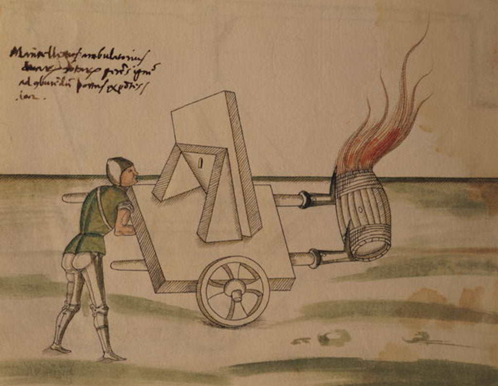 Detail of A War Machine by Mariano di Jacopo