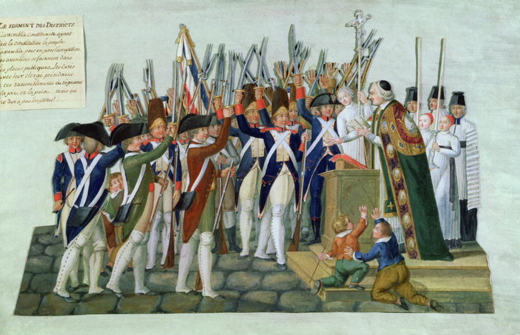 Detail of Oath of the Districts, February 1790 by Lesueur Brothers