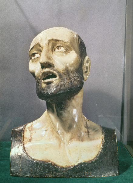 Detail of St. Diego of Alcala by Mexican School