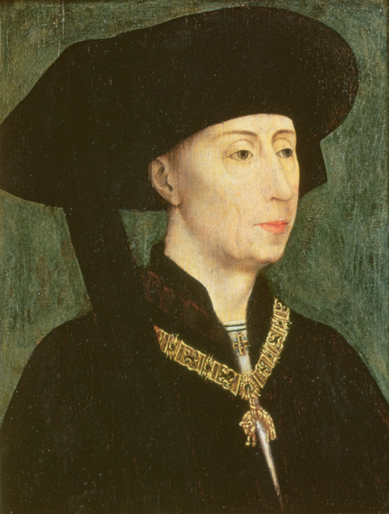 Detail of Philip the Good Duke of Burgundy by Rogier van der Weyden