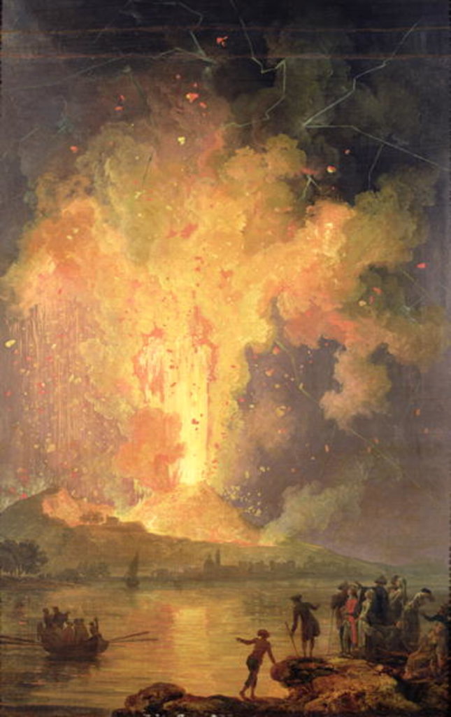 Detail of The Eruption of Mount Vesuvius in 1779, 1779-1802 by Pierre Jacques Volaire