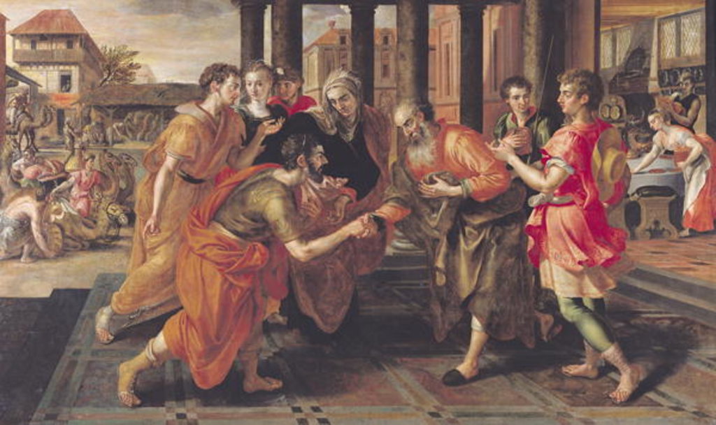 Detail of Laban Presenting Eliezer to his Father, 1562 by Maarten de Vos
