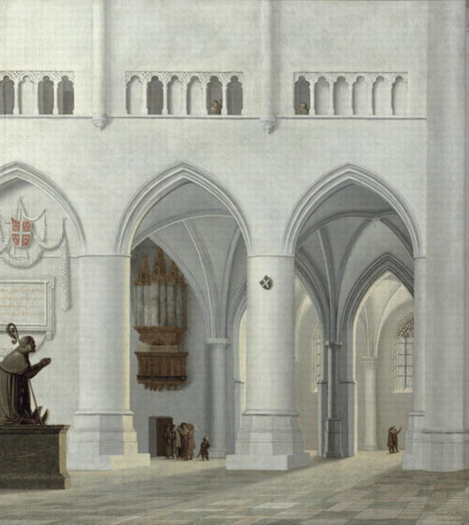 Detail of Interior of the Church of St. Bavo, Haarlem, 1630 by Pieter Jansz Saenredam
