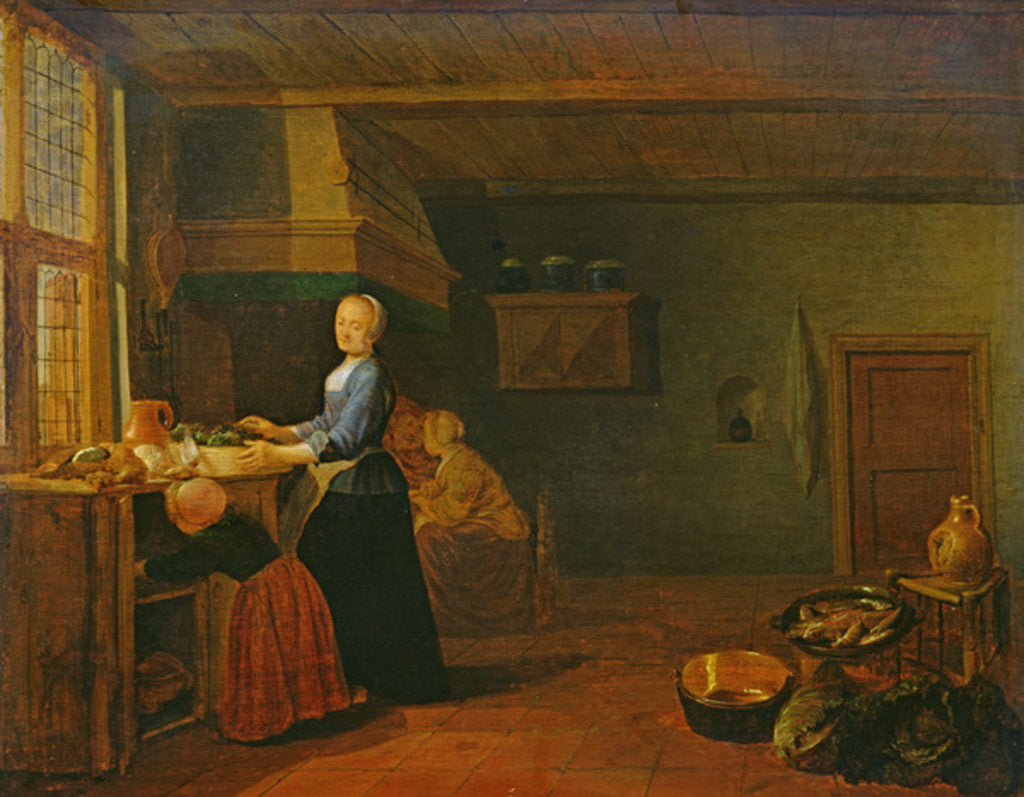 Detail of Kitchen Interior by Hendrik Martensz Sorgh