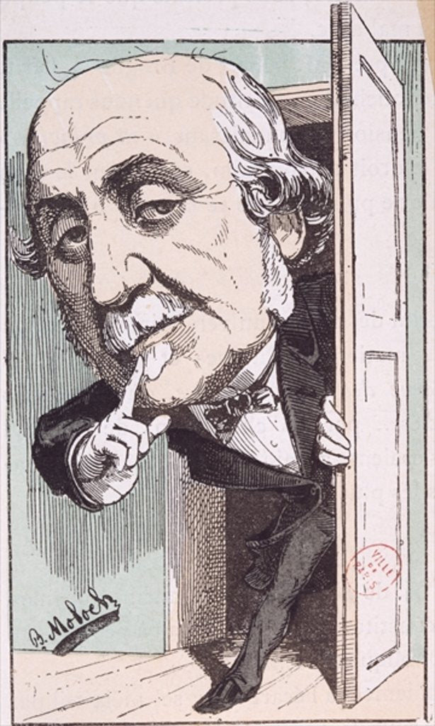 Detail of Caricature of Albert, Duc de Broglie by Moloch
