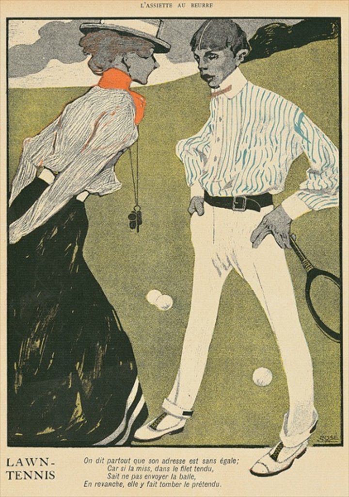 Detail of Lawn Tennis, 1902 by Francisco Xavier Gose