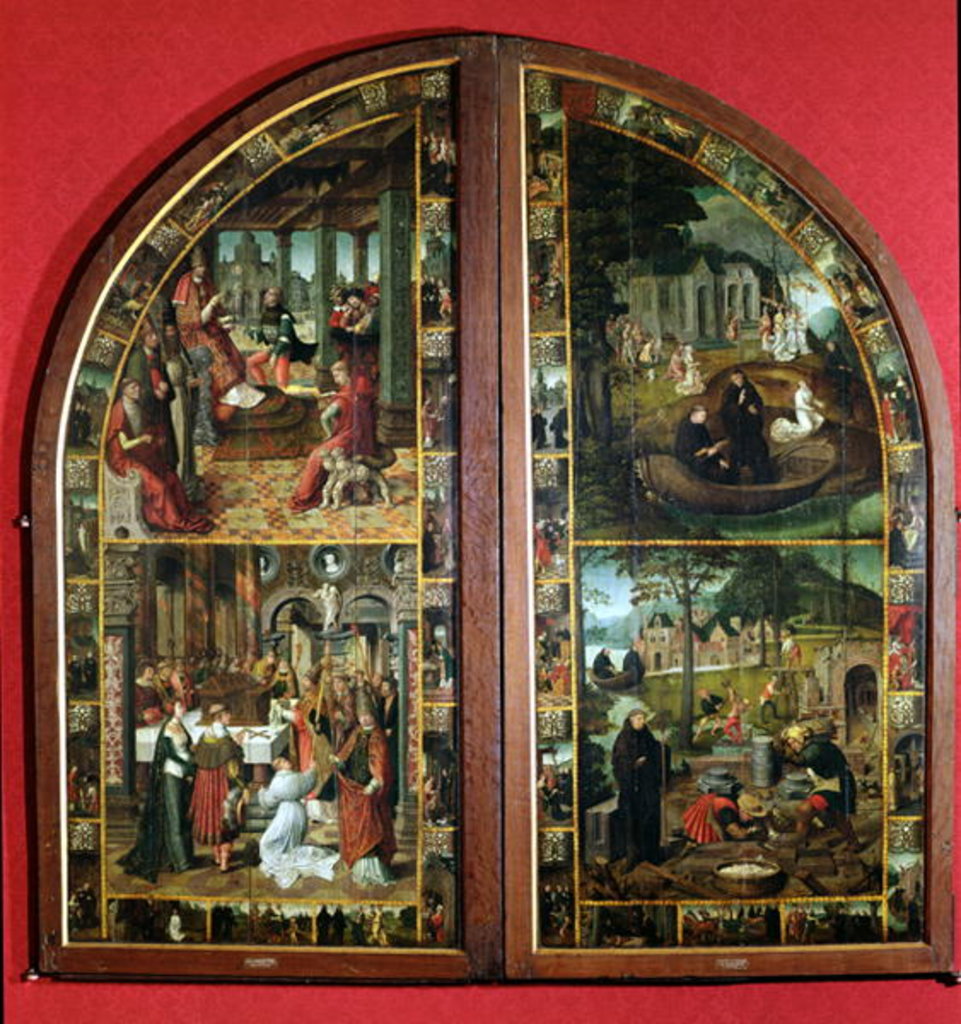 Detail of The Legend of St. Bertin by Lancelot Blondeel