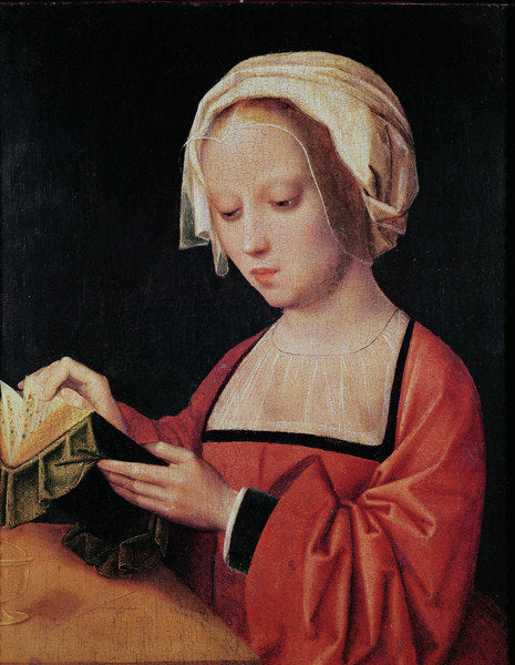 Detail of St. Mary Magdalene Reading by Adriaen