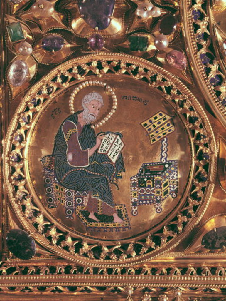 Detail of The Pala d'Oro, detail of St. Matthew by Byzantine Byzantine