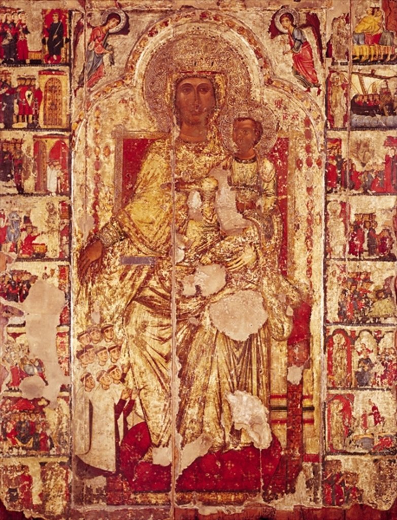 Detail of Icon of the Virgin and Child, c.1300 by Cypriot School