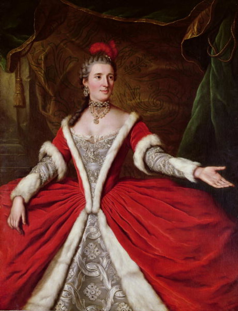 Detail of Mademoiselle Dumesnil by Donat Nonotte