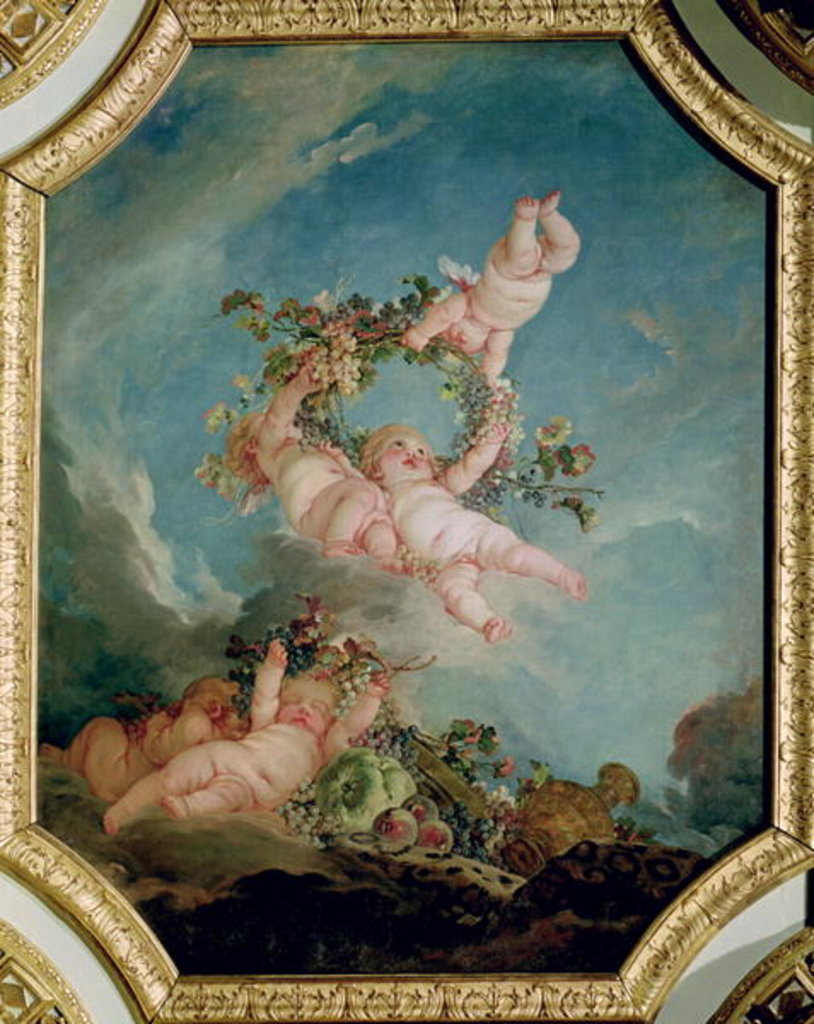 Detail of Autumn, from a series of the Four Seasons in the Salle du Conseil by Francois Boucher