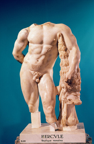Detail of Statue of Hercules, copy of a Greek original by Roman