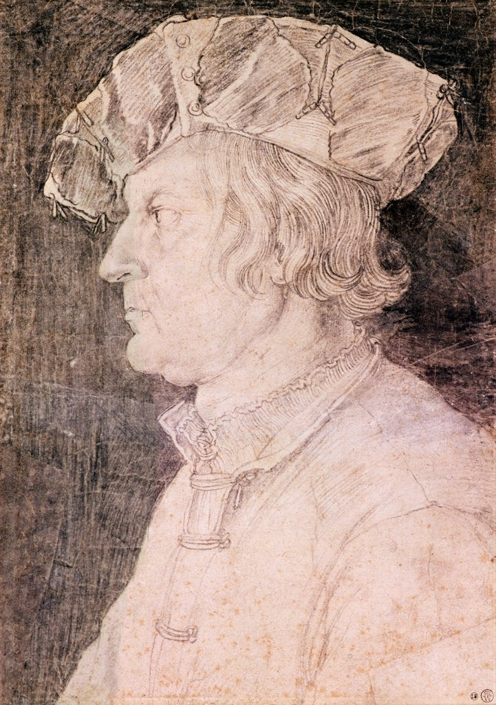 Detail of Portrait of a Man by Albrecht Dürer or Duerer