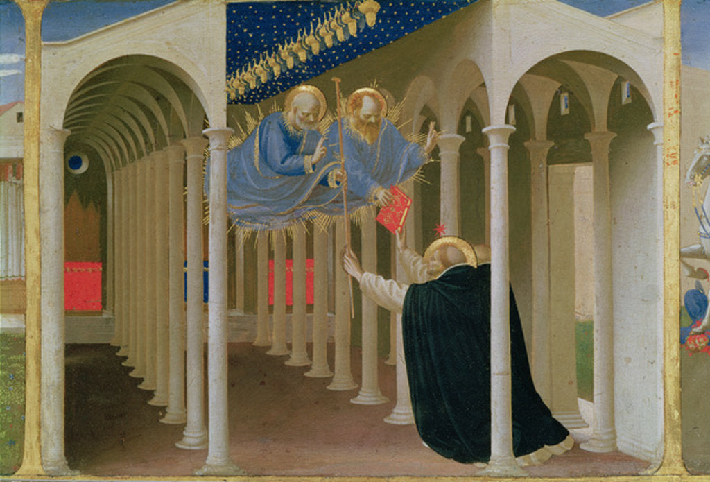 Detail of Apparition of SS. Peter and Paul to St. Dominic by Fra Angelico