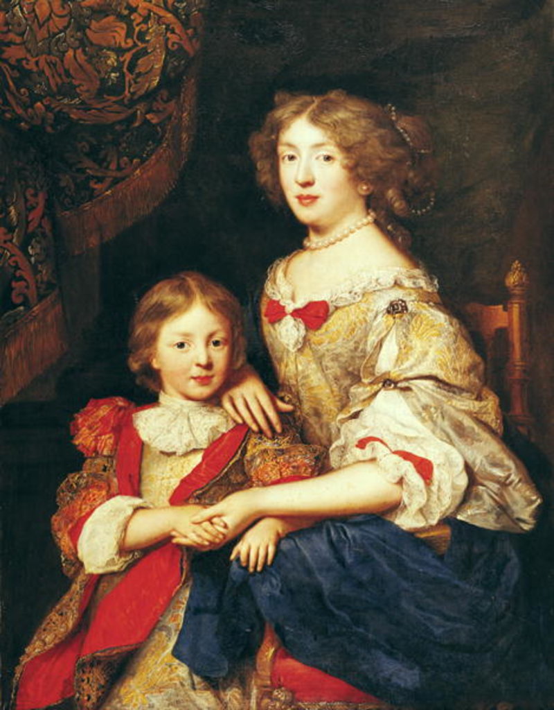 Detail of A Woman and her Son by Pierre (attr. to) Mignard