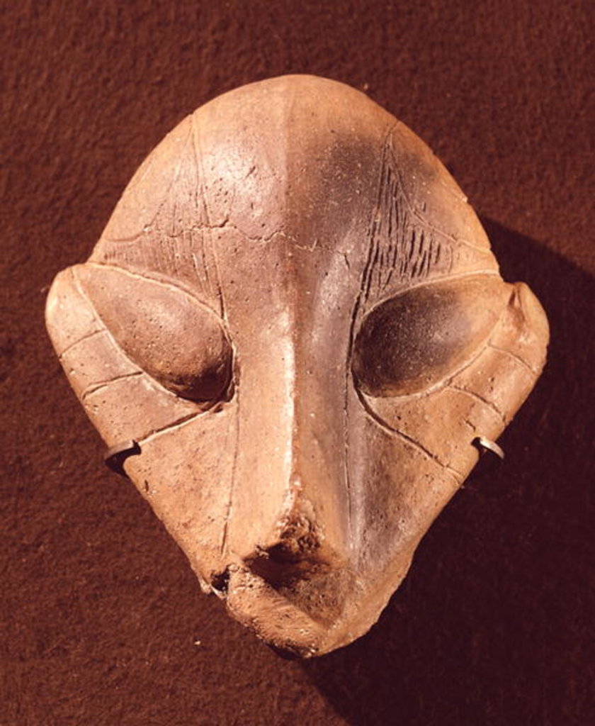 Detail of Stylised head, from Predionica, Late Vinca Culture, c.4500-4000 BC by Prehistoric Prehistoric