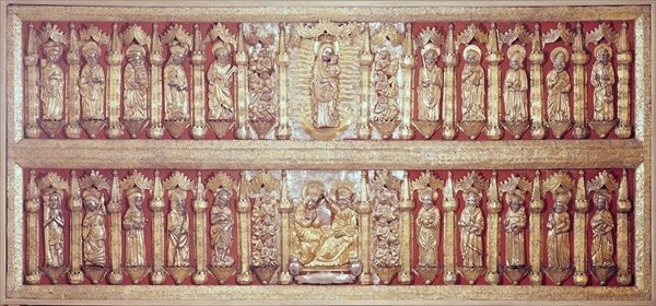 Detail of Pala d'Argento, altar relief, made in Venice, 1477 by Italian School