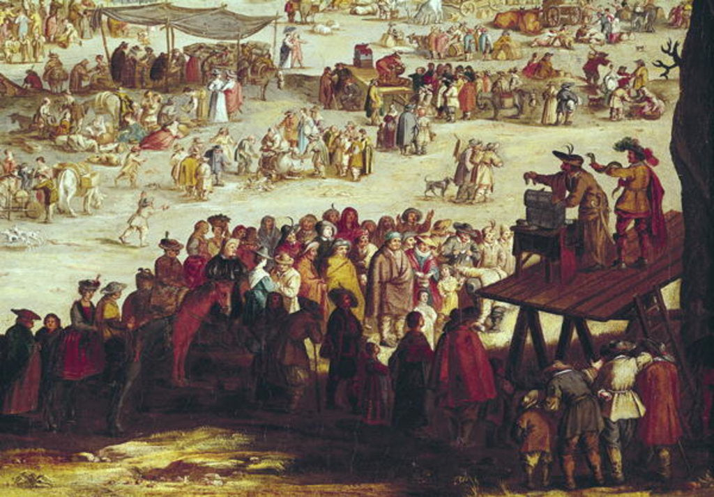 Detail of The Fair at Impruneta by Jacques Callot